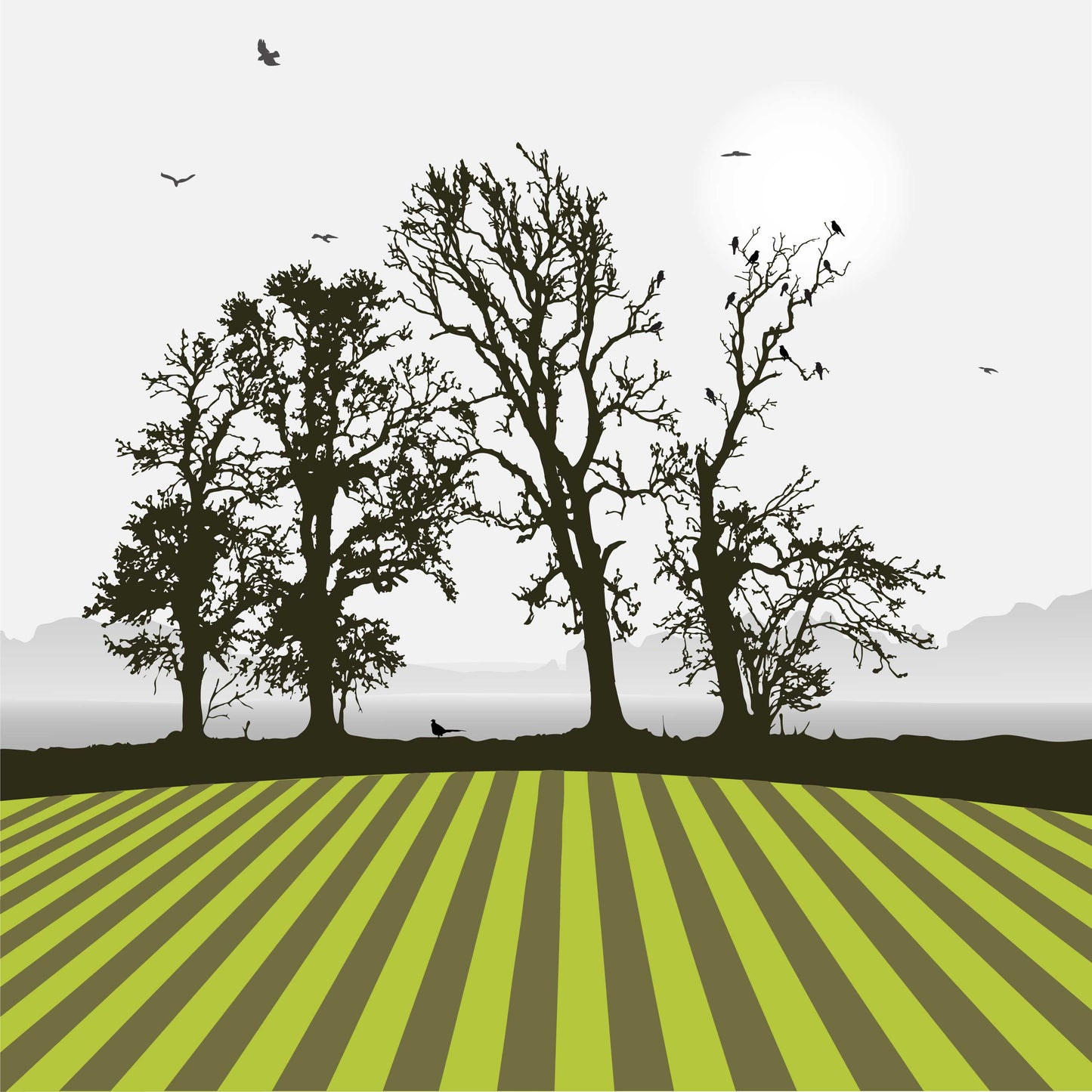 The Ploughed Field Blank Card