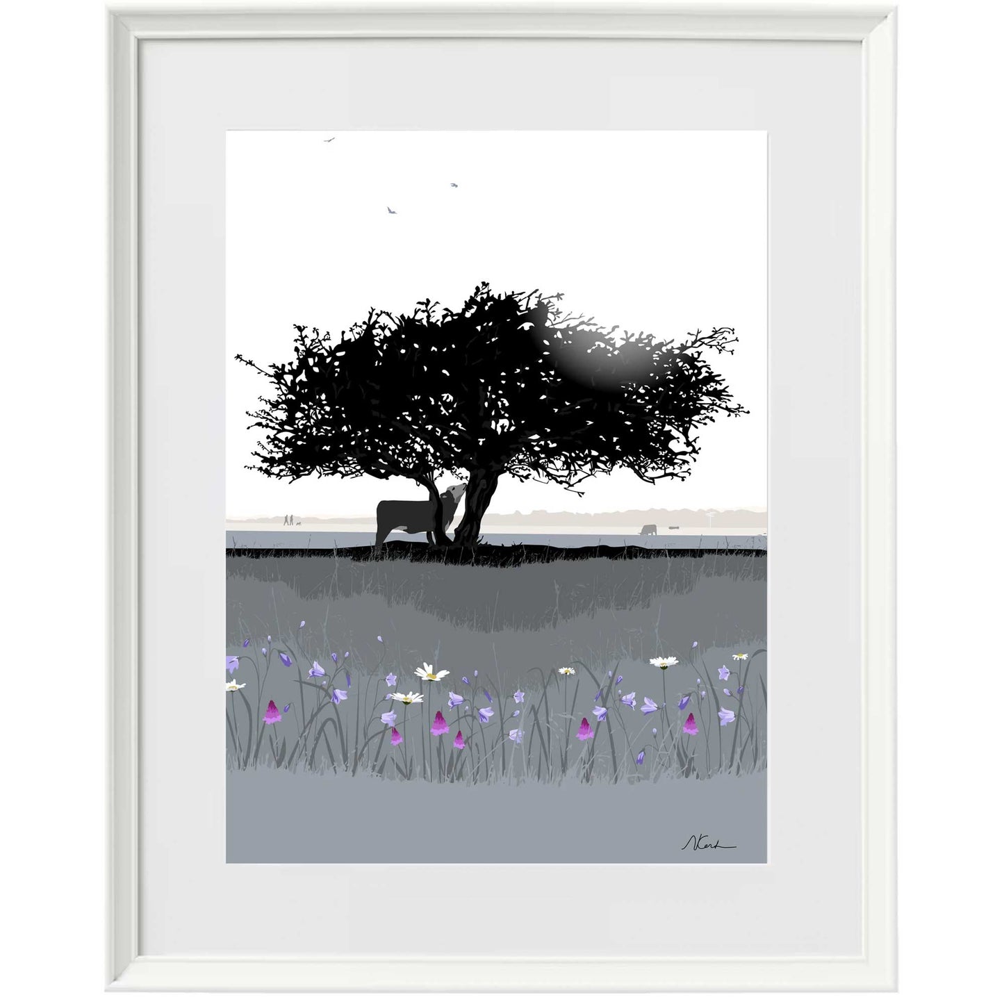 That Hawthorn Tree - Framed Art by Nichola Kent