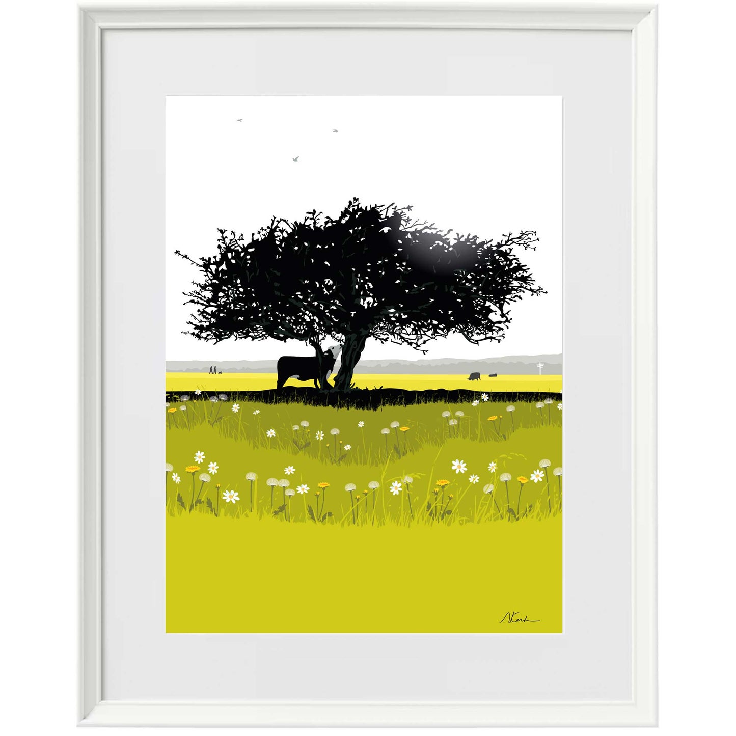 That Hawthorn Tree - Framed Art by Nichola Kent