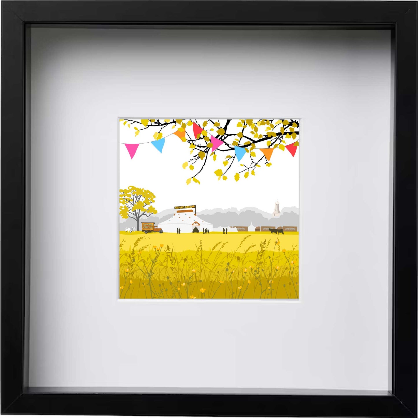 Circus - Framed Art Print by Nichola Kent