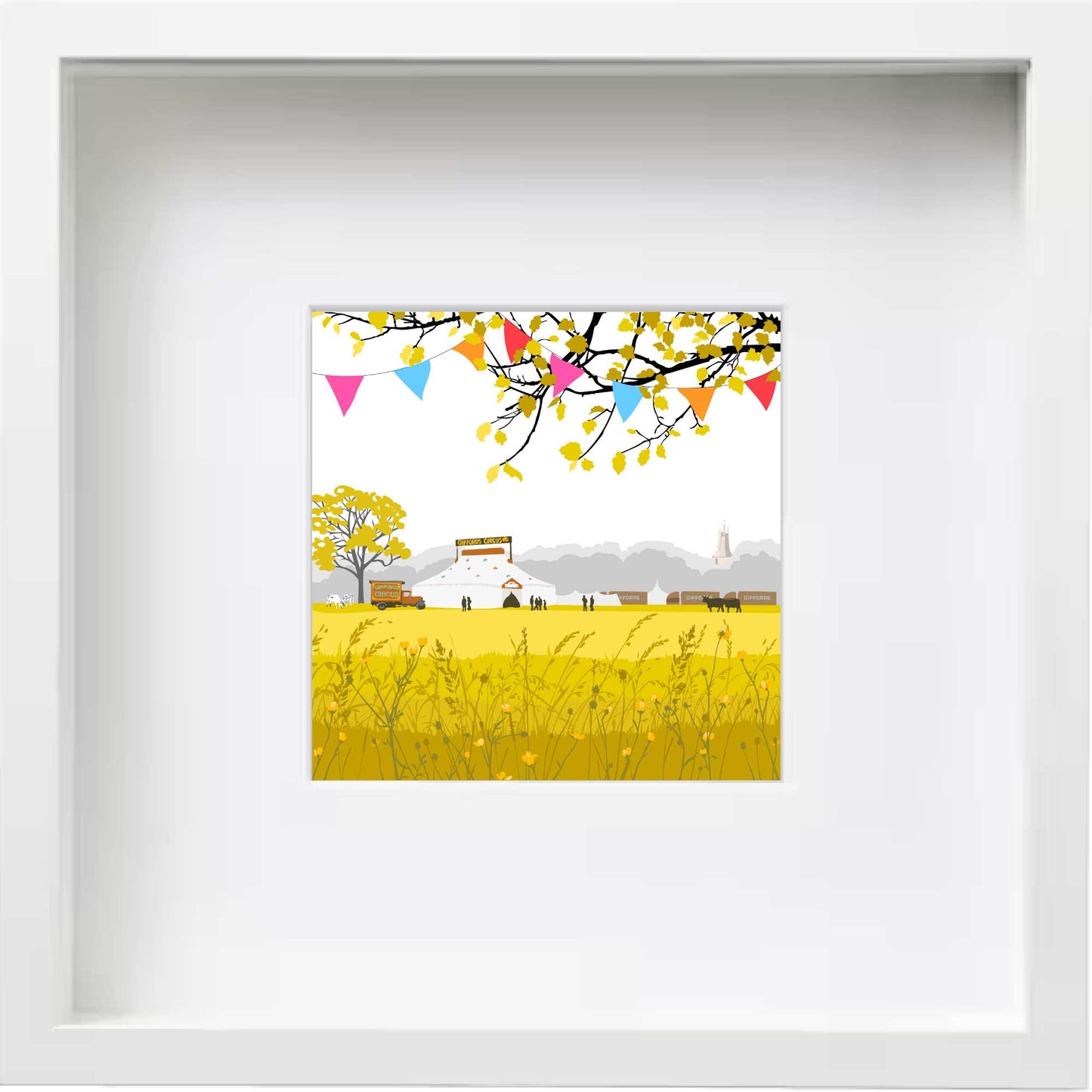 Circus - Framed Art Print by Nichola Kent