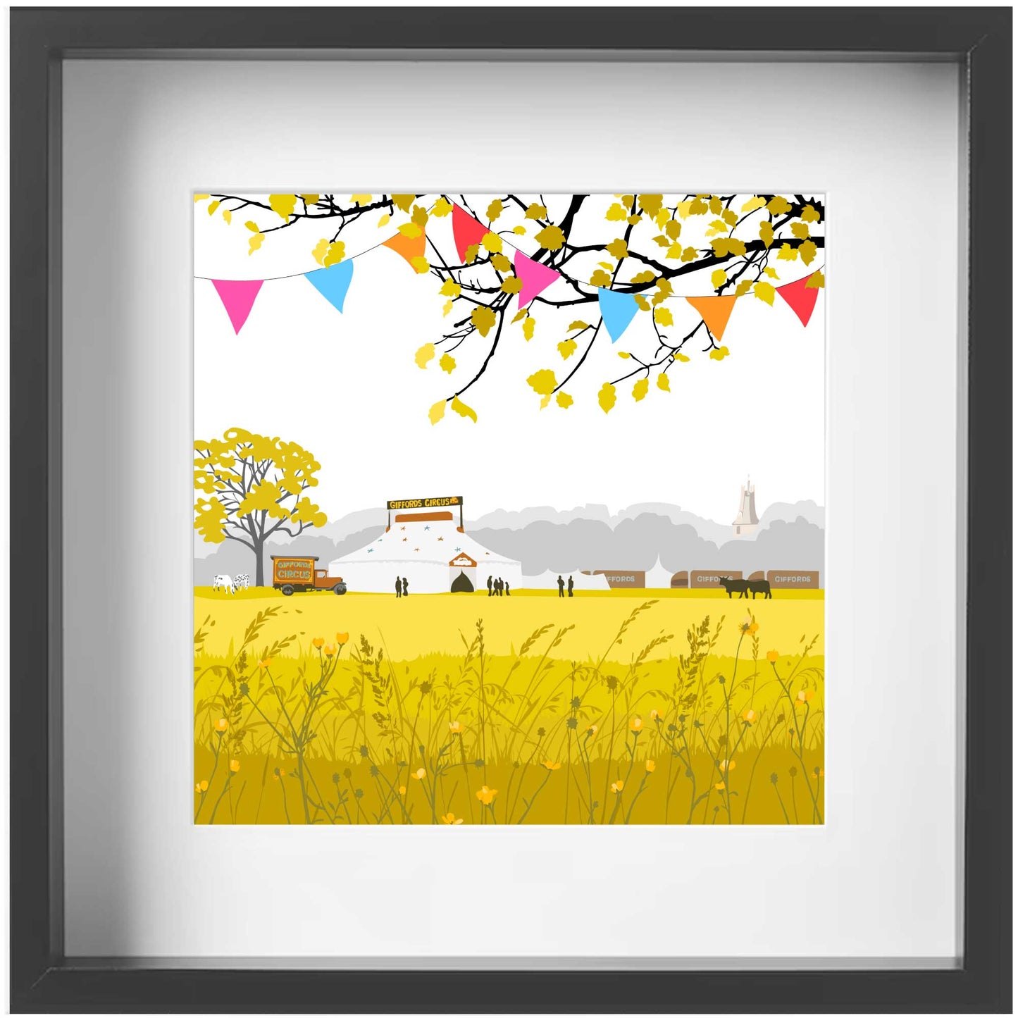 Circus - Framed Art Print by Nichola Kent