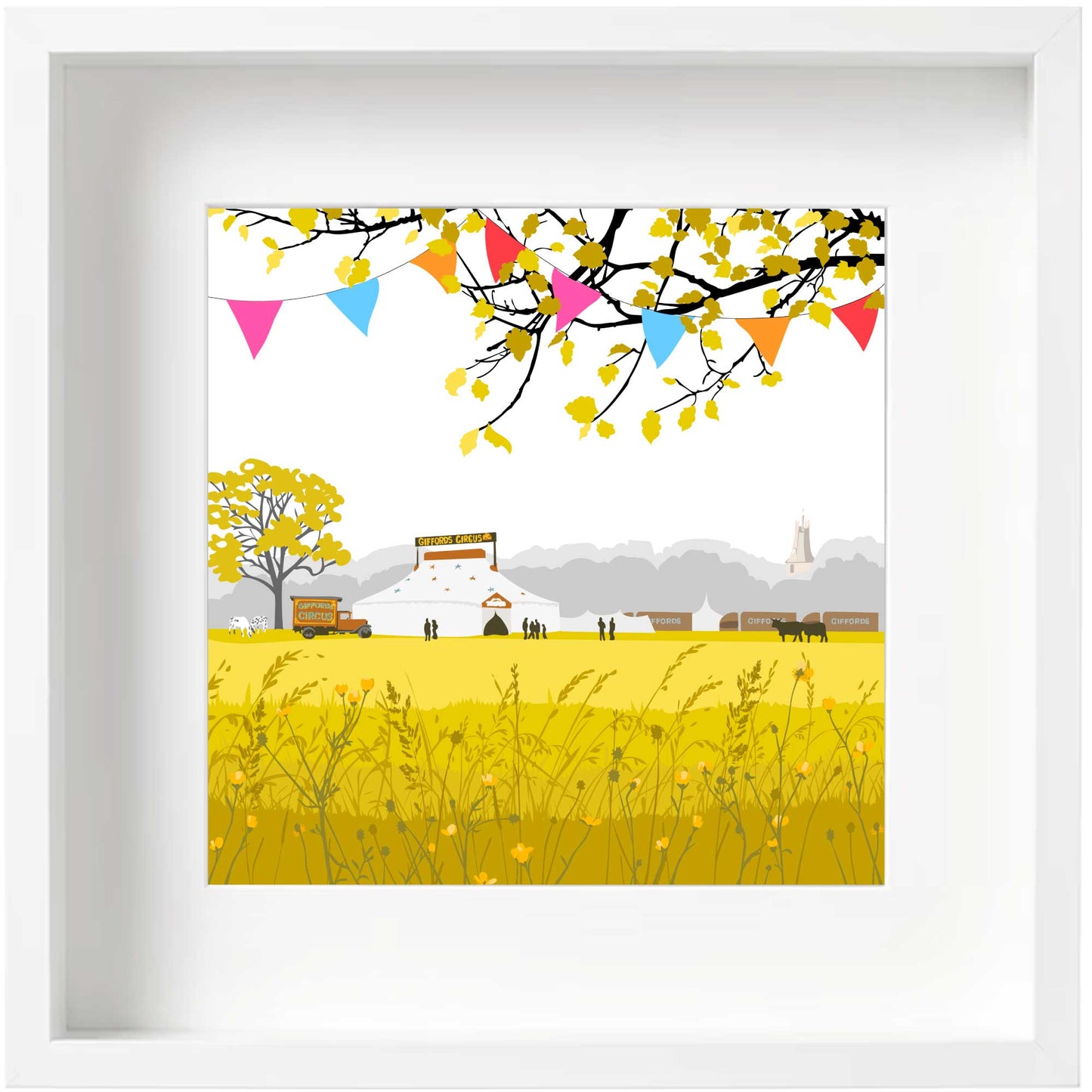 Circus - Framed Art Print by Nichola Kent