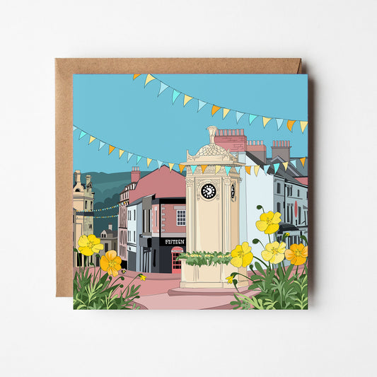 Sims' Clock, Stroud Blank Card