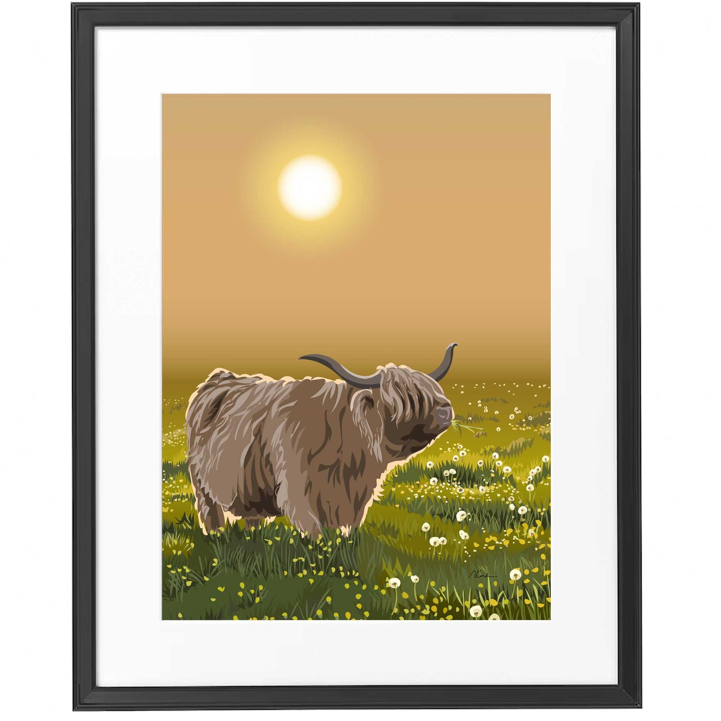Highland Heaven - Kent and Co Framed Art Print by Nichola Kent