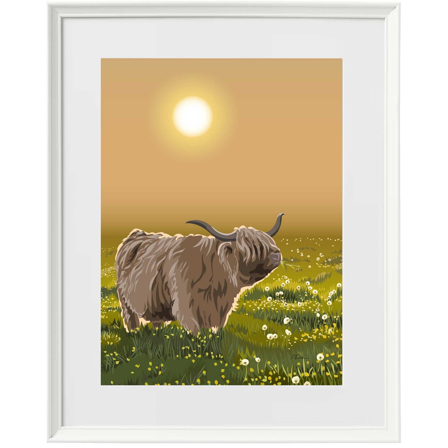 Highland Heaven - Kent and Co Framed Art Print by Nichola Kent