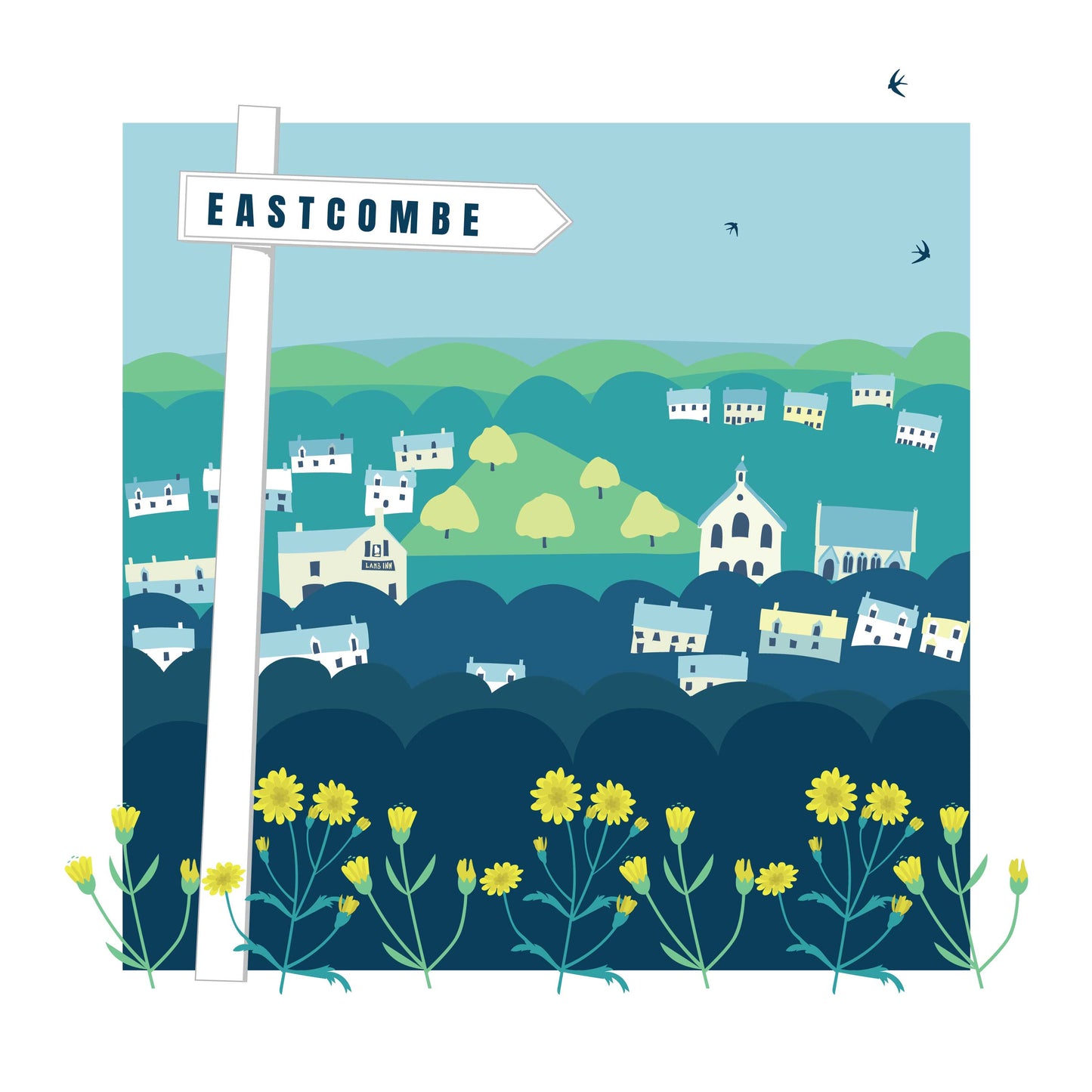 Signposted Eastcombe Card
