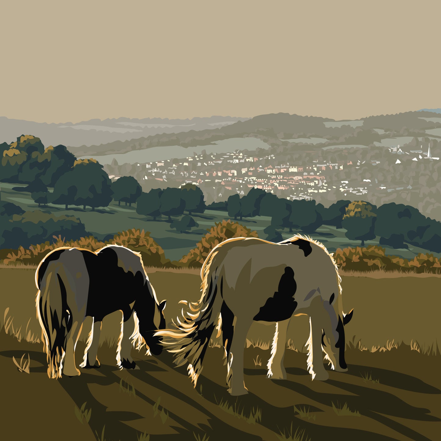 Stroud Valley View Blank Card