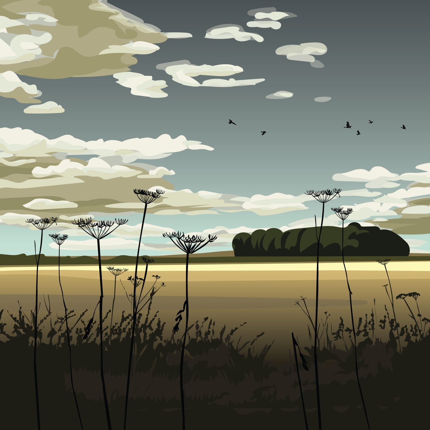 Stormy Skies Blank Card