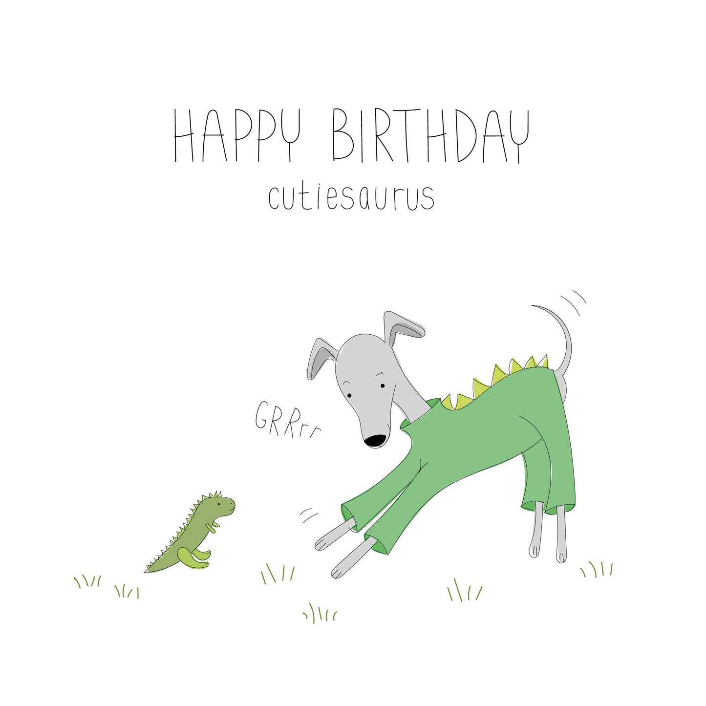 Happy Birthday Cutiesaurus Card