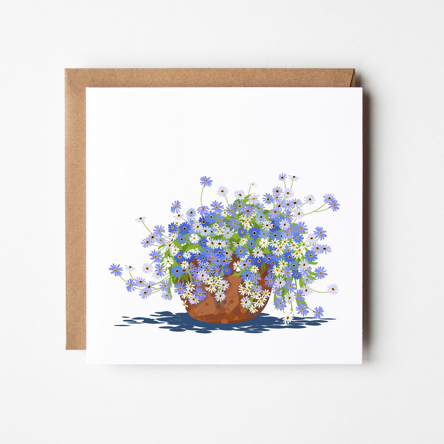 Australian Daisy pot Card