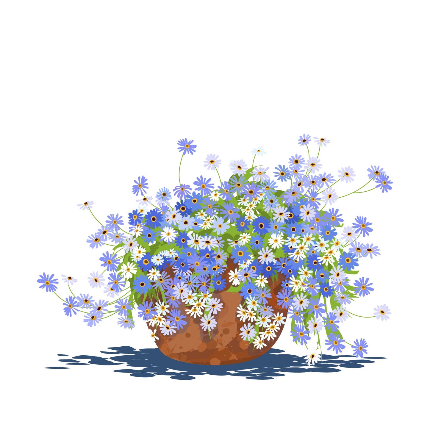 Australian Daisy pot Card