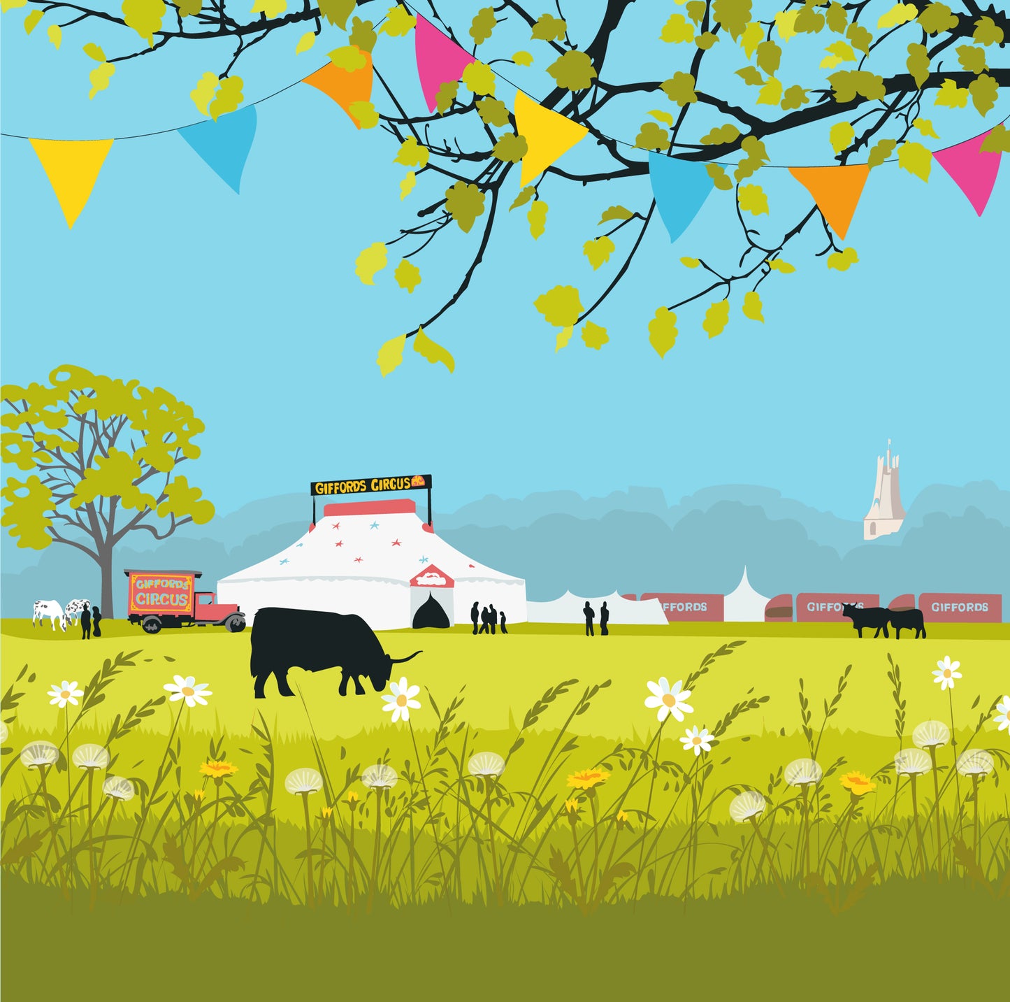 Circus Blank Card