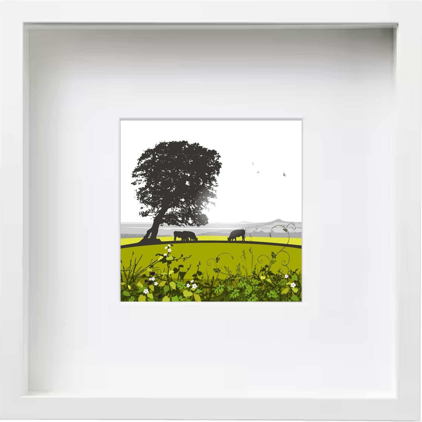 The Lonely Tree of Rodborough Common - Framed Art Print by Nichola Kent