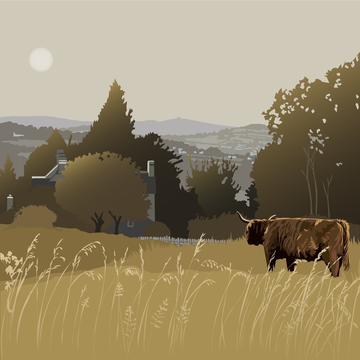 Amberley View Blank Card