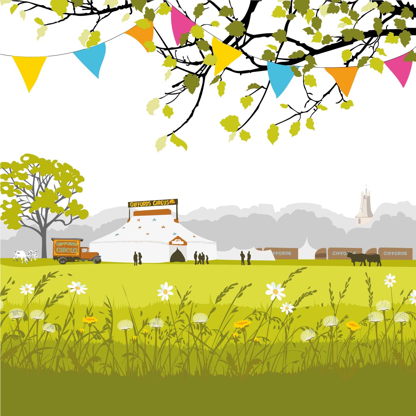 The Circus, Minchinhampton - Blank Card