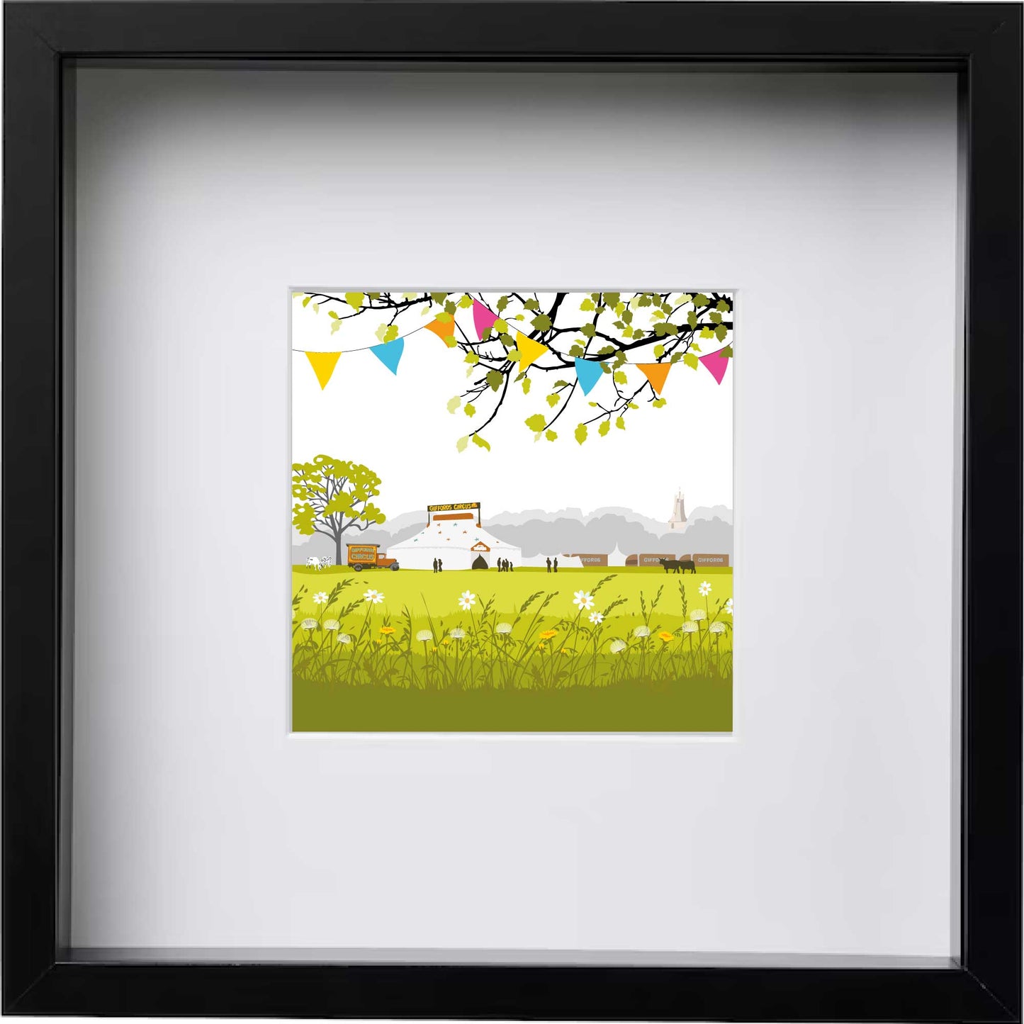 Circus - Framed Art Print by Nichola Kent