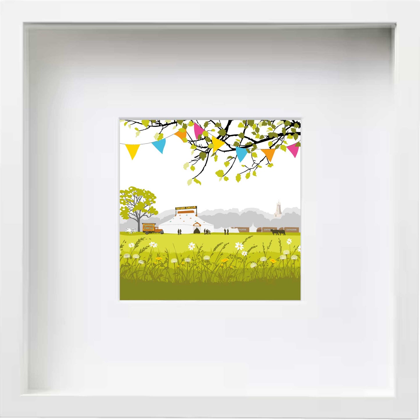 Circus - Framed Art Print by Nichola Kent