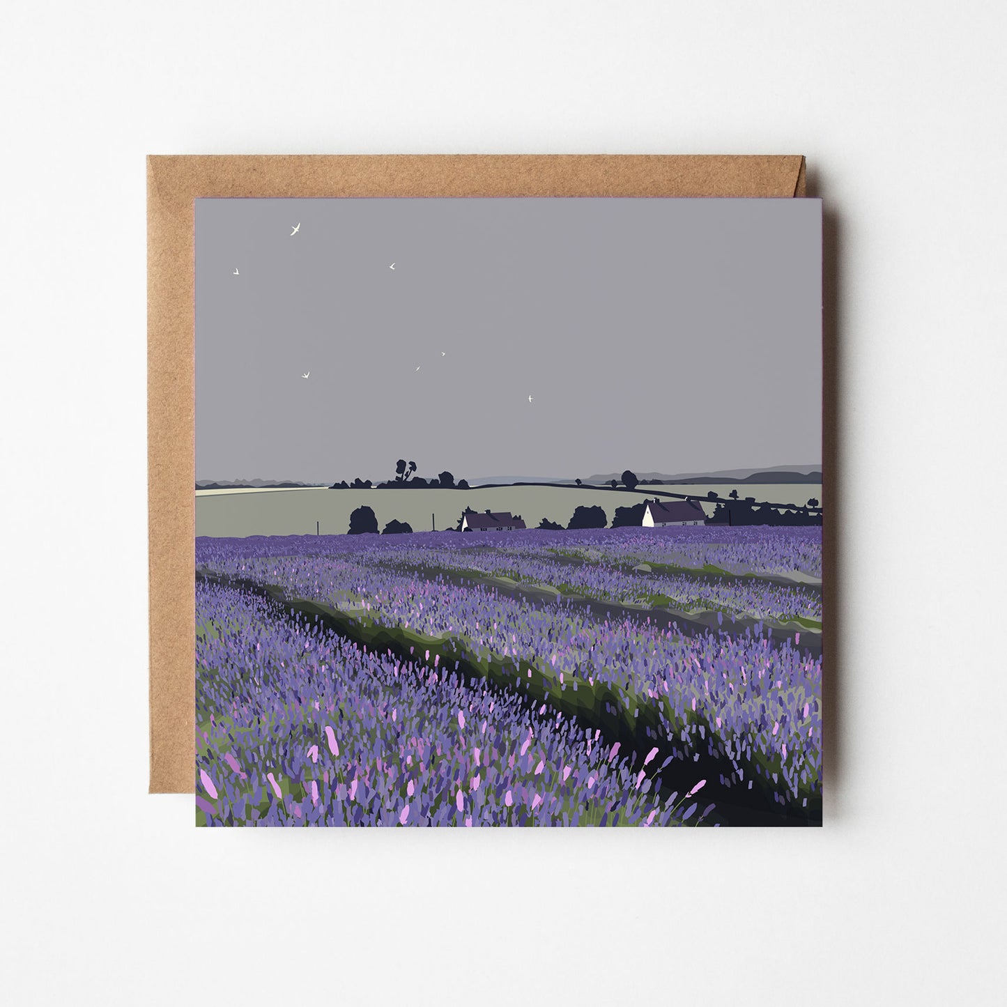 Cotswold Lavender Blank Card