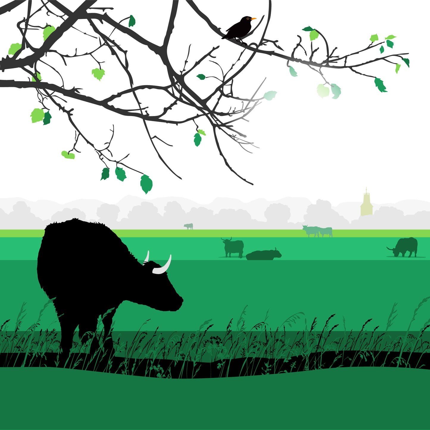 The Lookout - Giclée Art Print by Nichola Kent