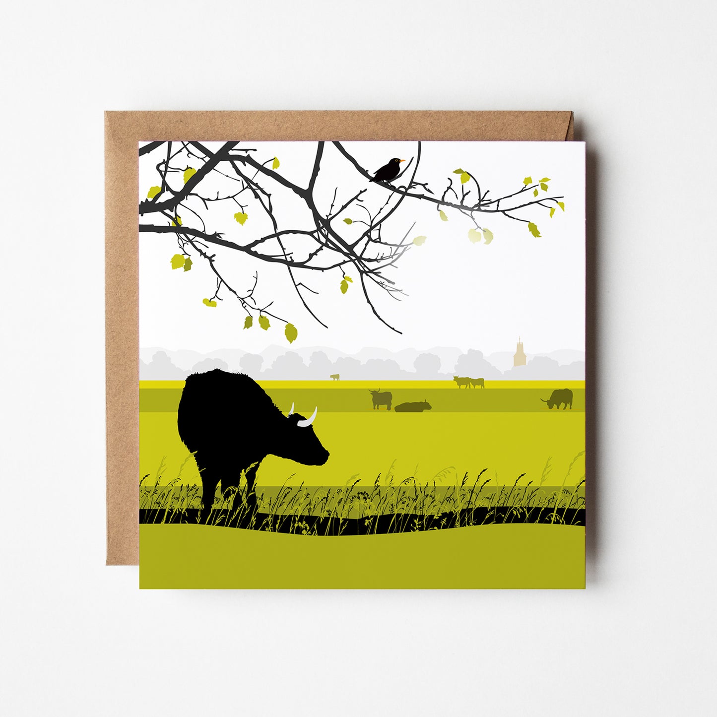 The Lookout Blank Card - Green