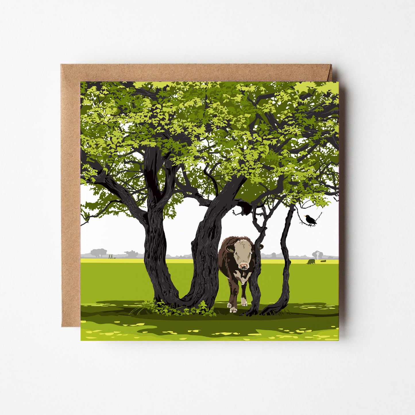 Shady Cow Blank Card