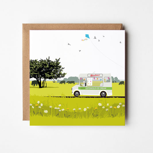 Winstones Ice Cream Van - Blank Card