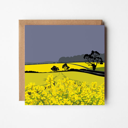 Fields of Rape Blank Card
