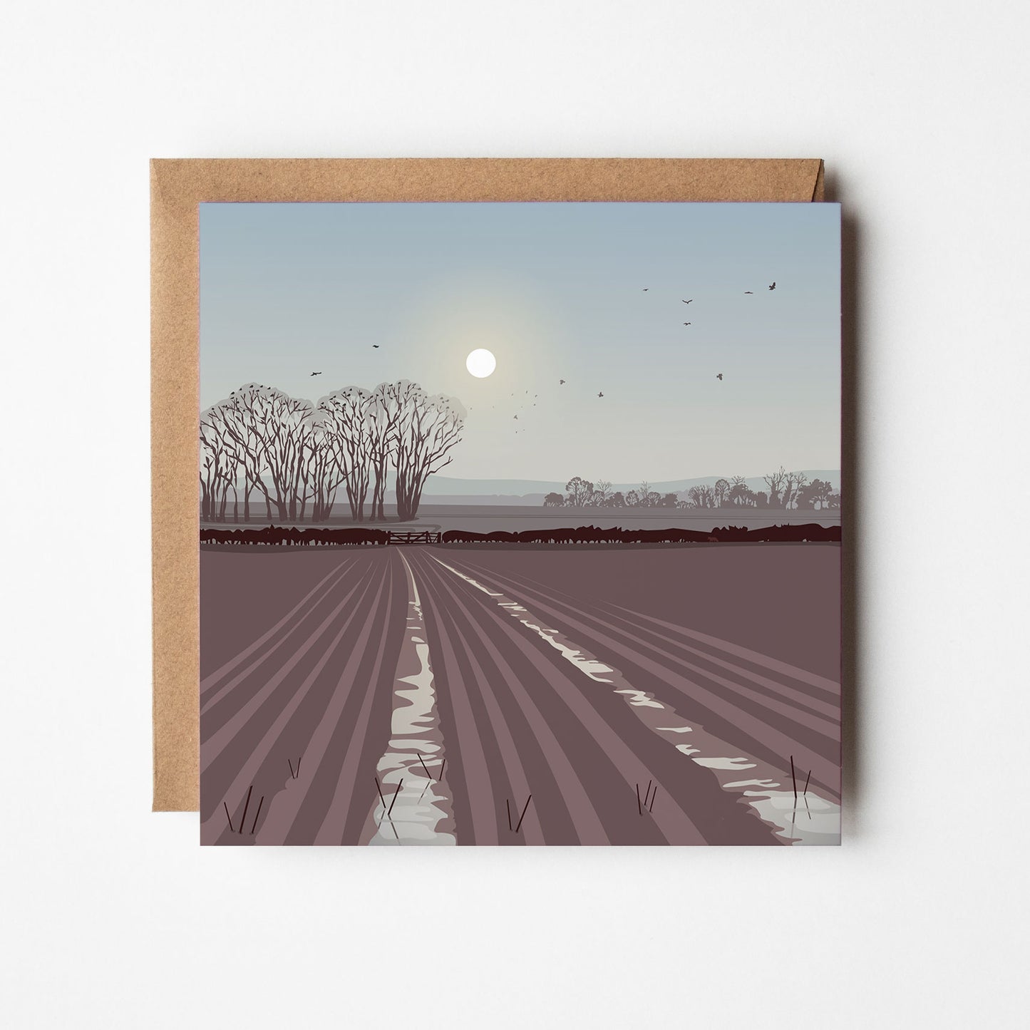 Muddy Fields Blank Card