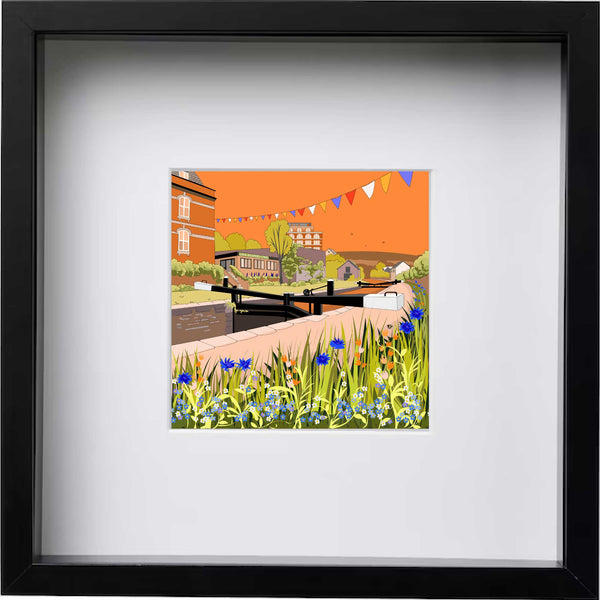 The Lock, Stroud - Kent and Co Framed Art Print by Nichola Kent