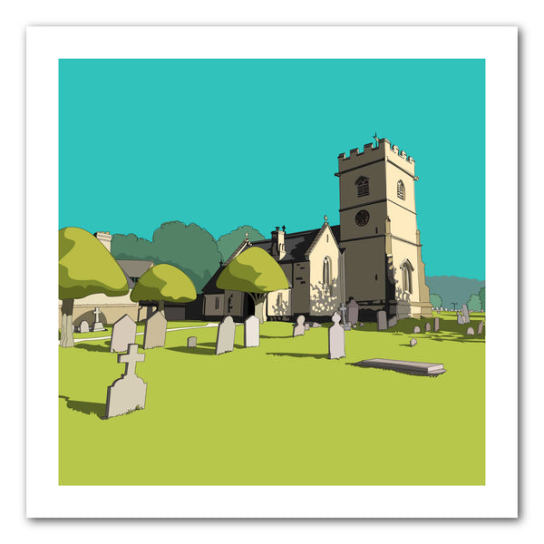 Cranham Church - Kent and Co Art Print by Nichola Kent