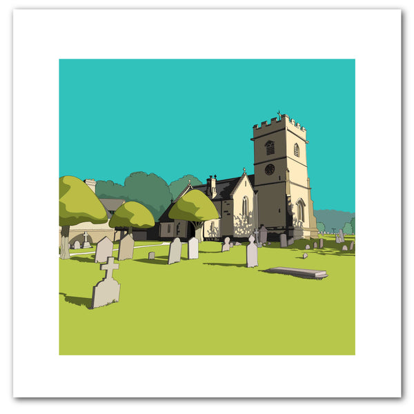 Cranham Church - Kent and Co Art Print by Nichola Kent
