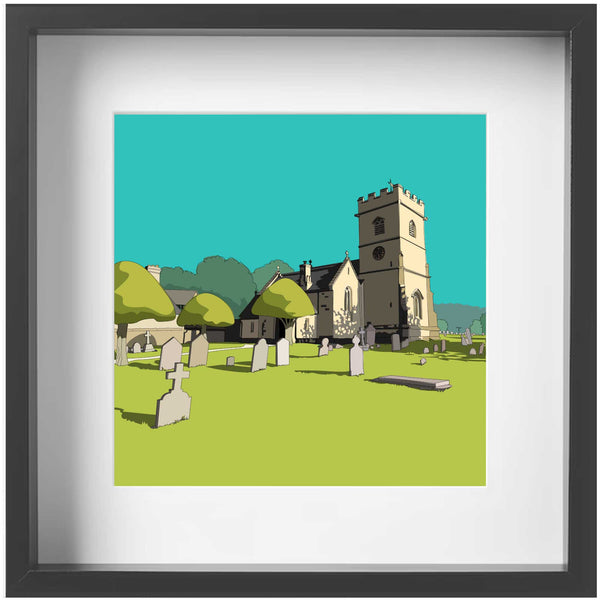 Cranham Church, Gloucestershire - Kent and Co Framed Art Print by Nichola Kent