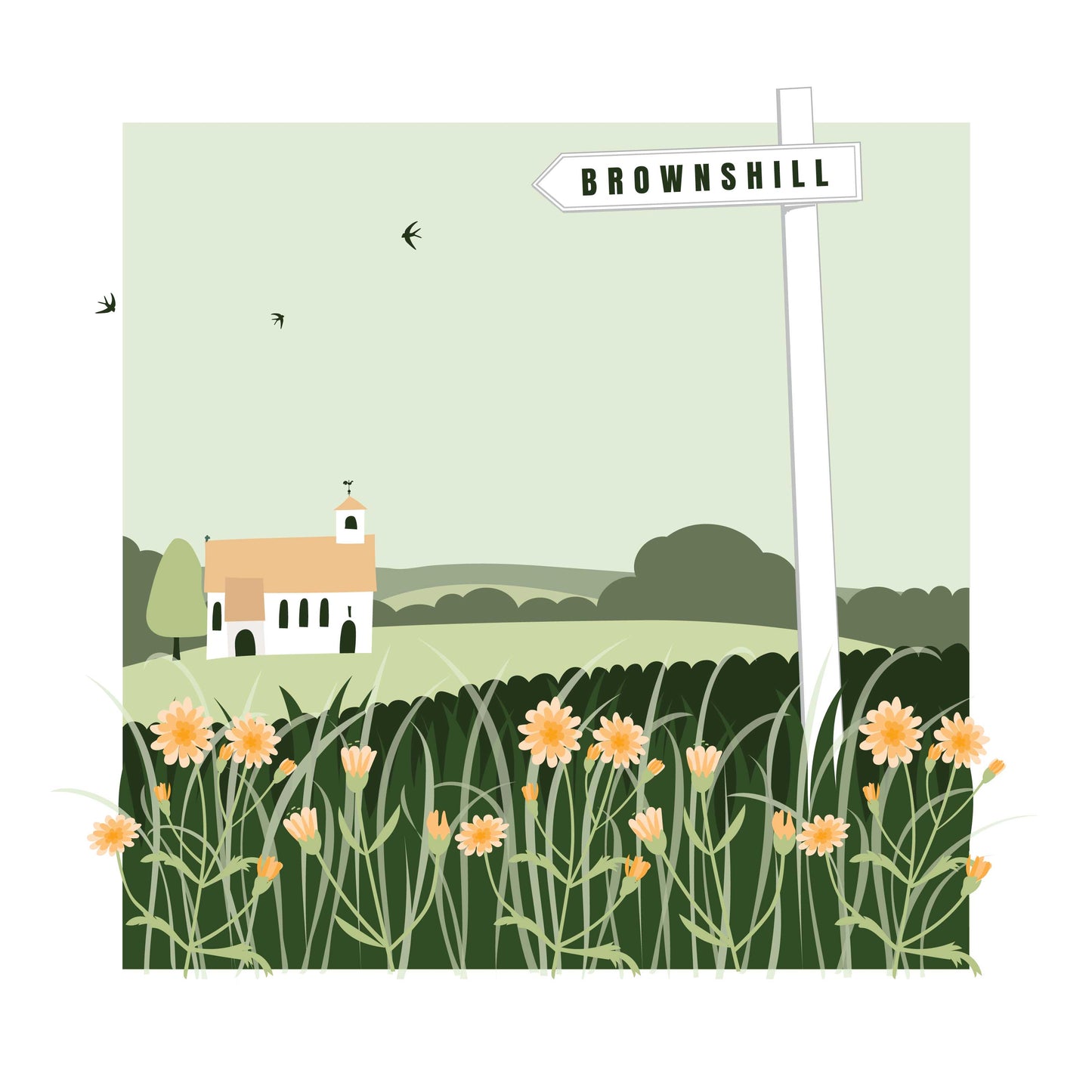 Signposted Brownshill Card