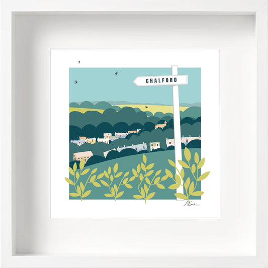 Signposted Chalford - Framed Print by Nichola Kent