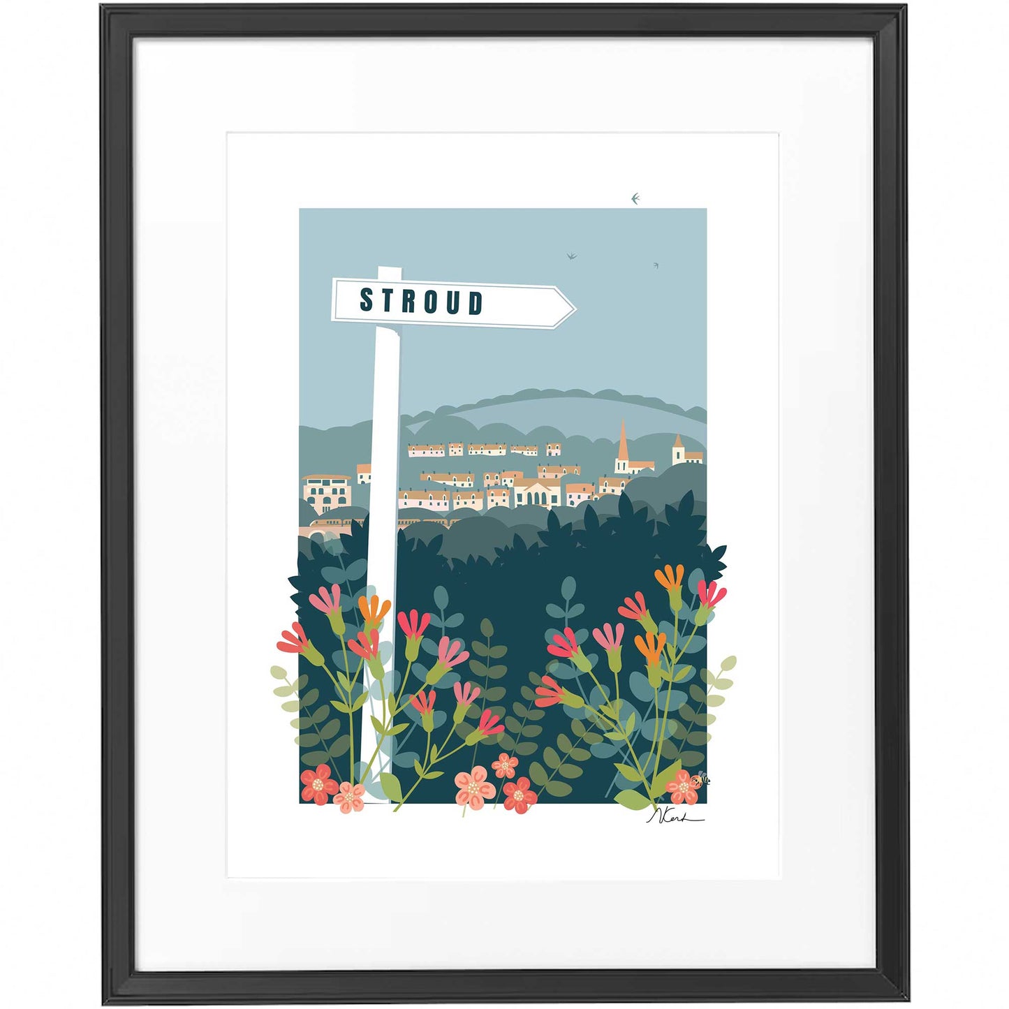 Signposted Stroud - Framed Print by Nichola Kent