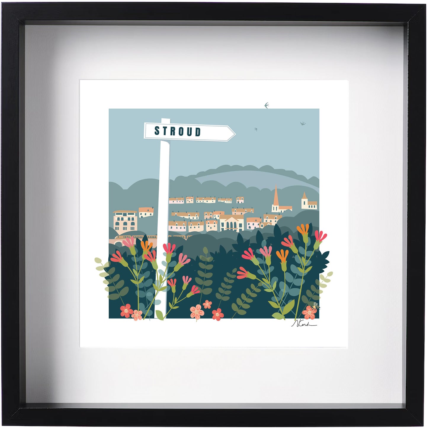 Signposted Stroud - Framed Print by Nichola Kent