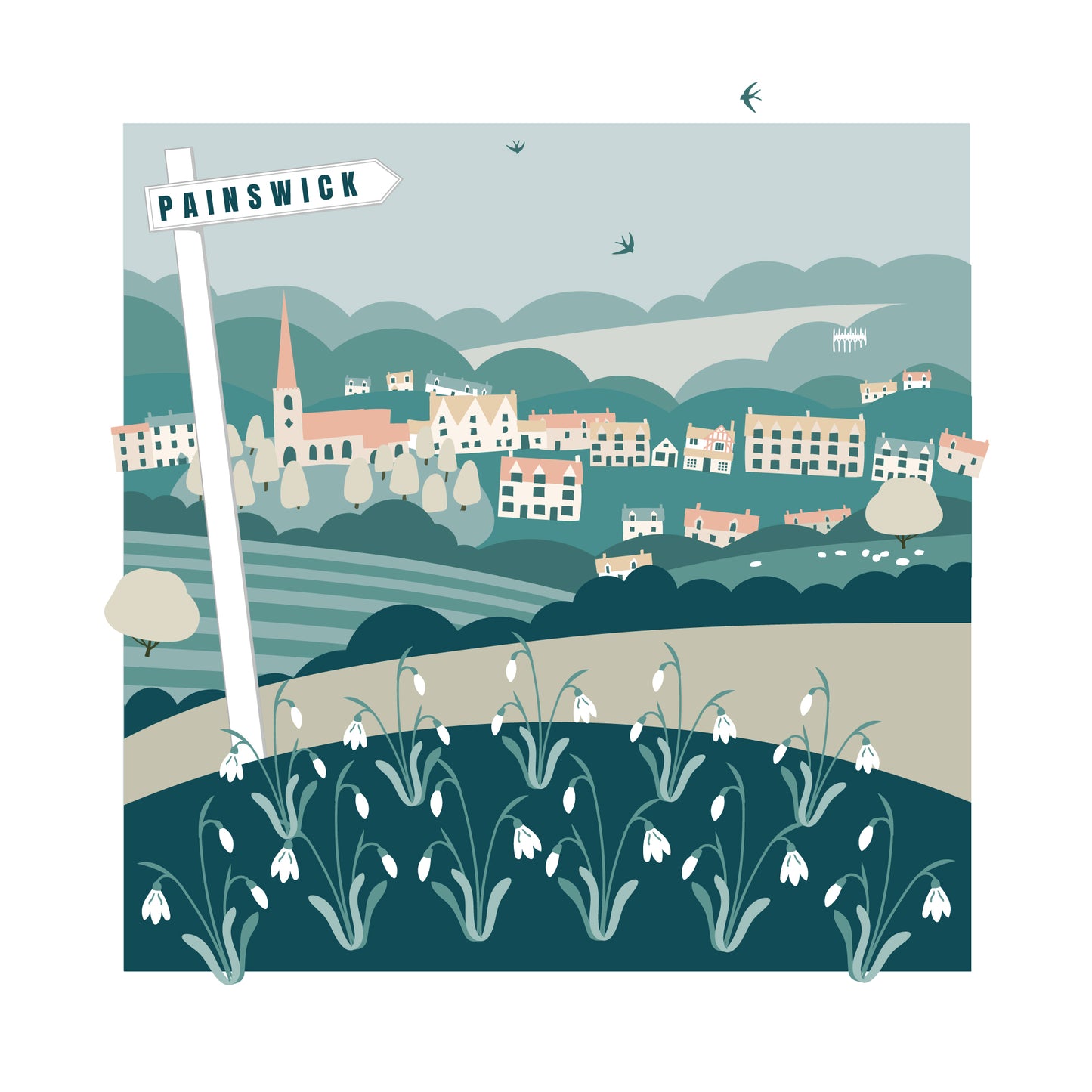 Signposted Painswick Card