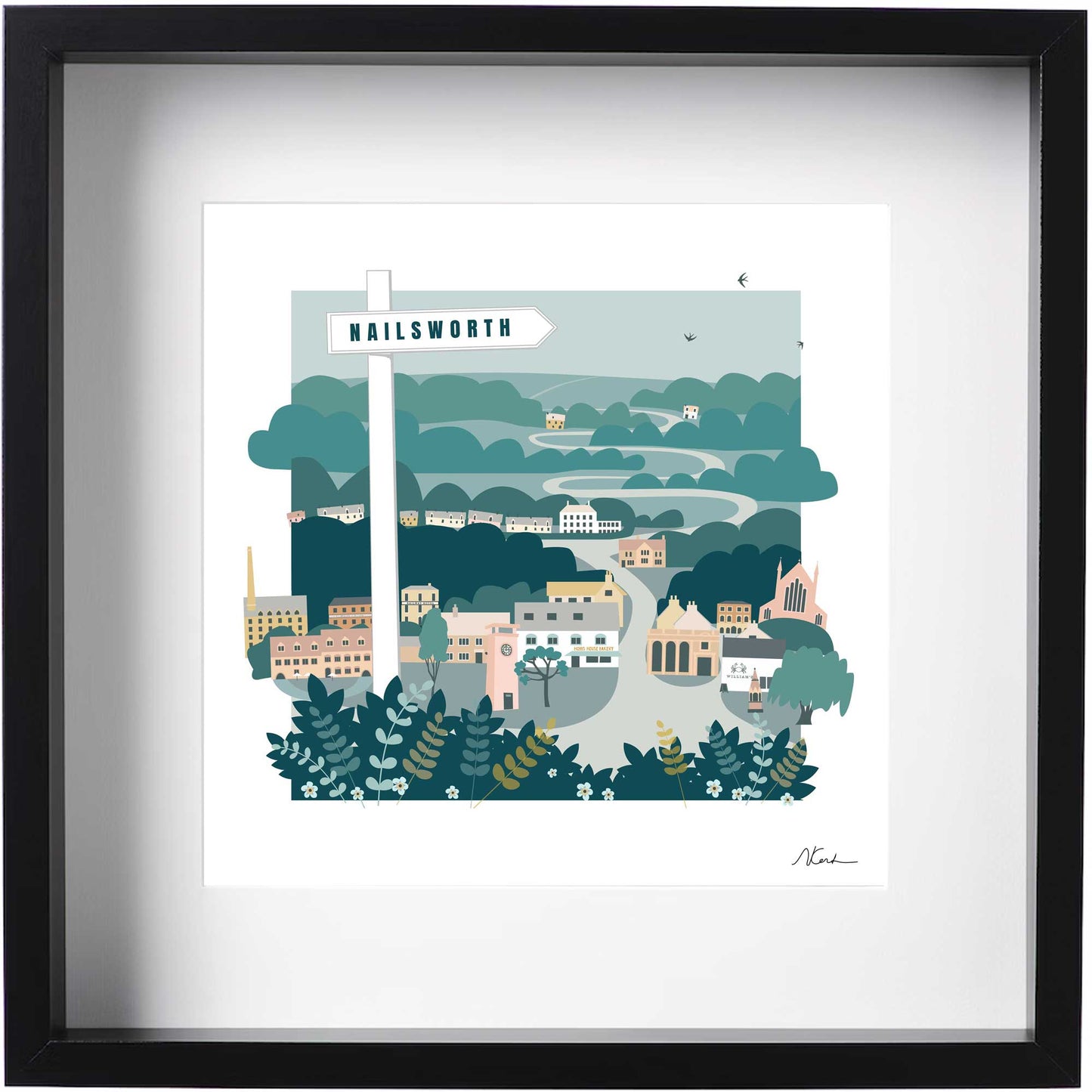 Signposted Nailsworth - Framed Print