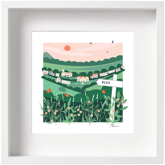 Signposted Uley - Framed Print