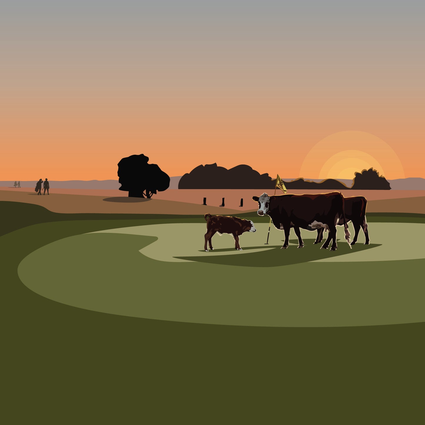 Golfers Delight Blank Card