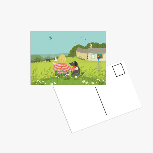 Ice cream and a view - Postcard