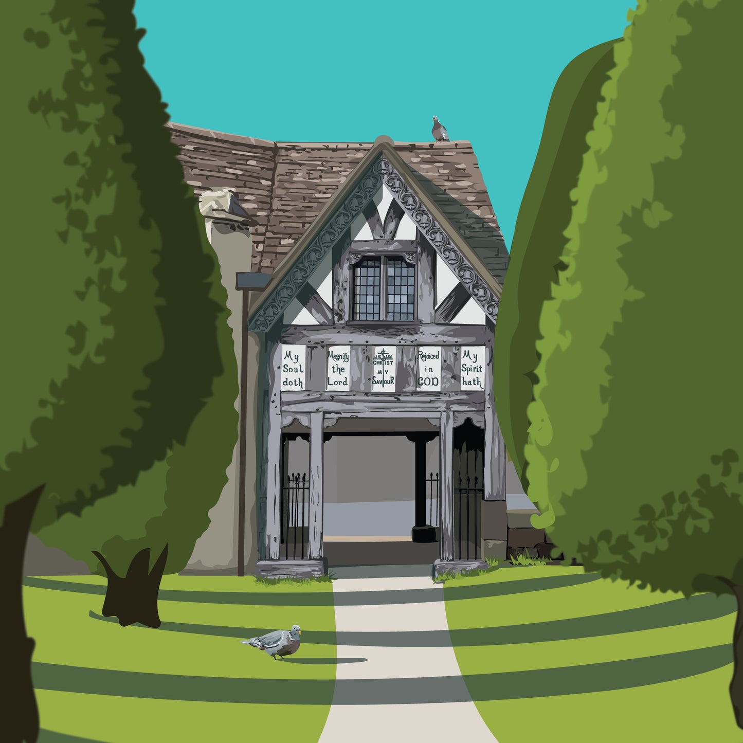 The Lych Gate, Painswick Blank Card