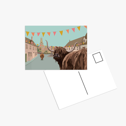 They're Out! - Postcard