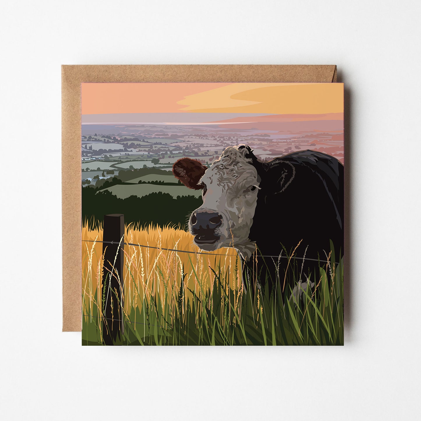 Coaley Peak View Blank Card