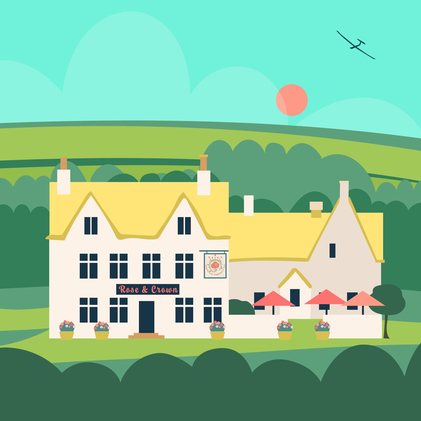 Nympsfield Community Pub Blank Card
