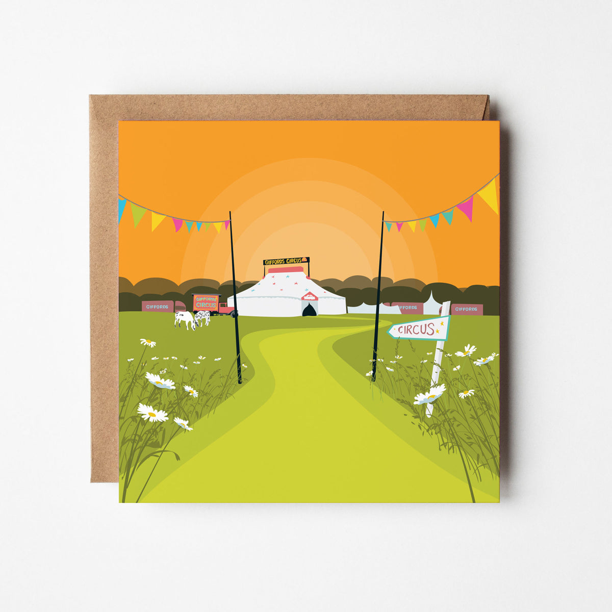 The Circus Path, Minchinhampton - Blank Card