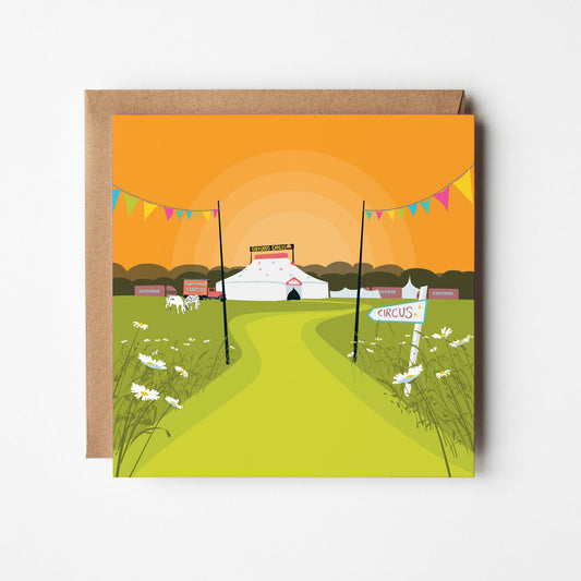 The Circus Path, Minchinhampton - Blank Card