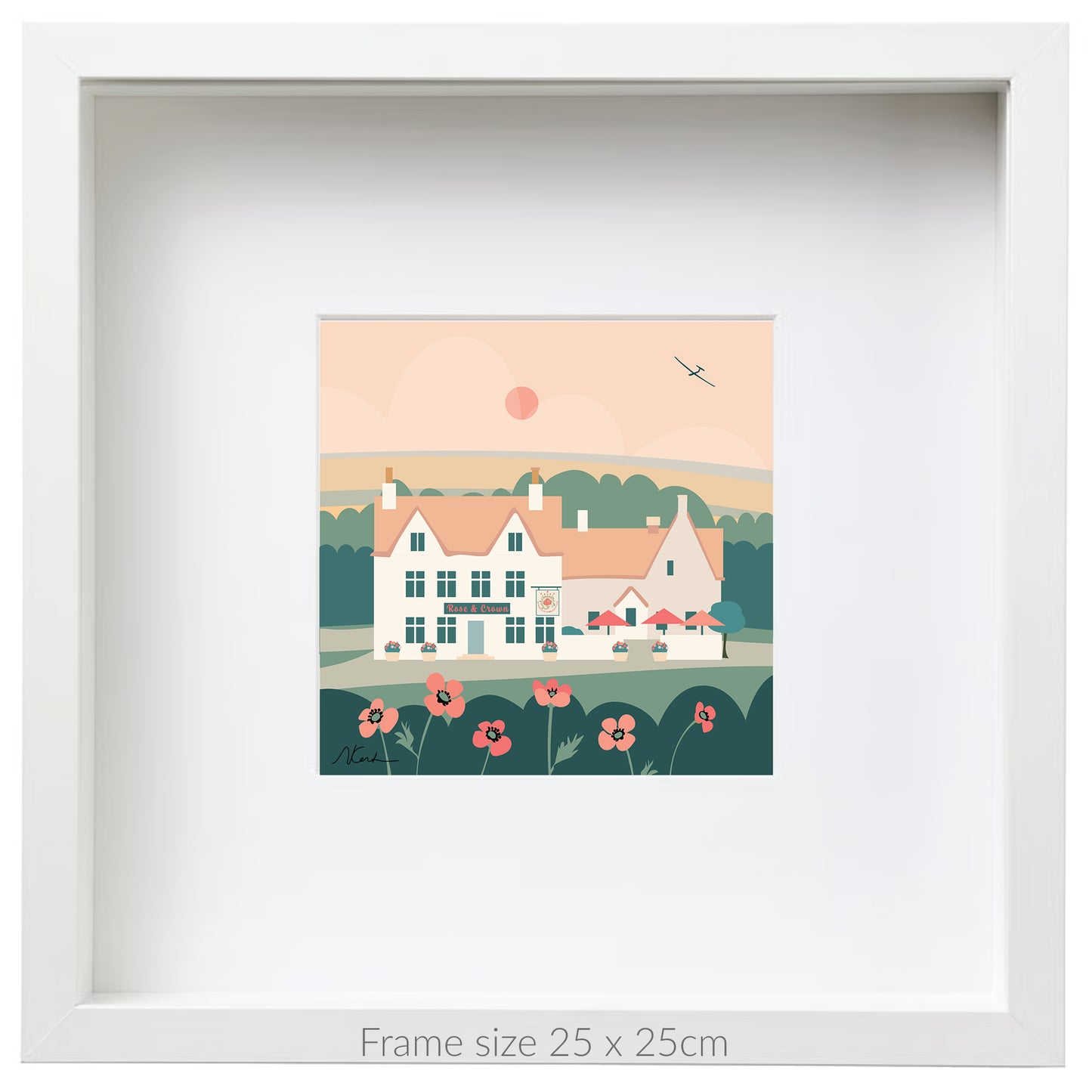 Nympsfield Community Pub - Giclée Art Print by Nichola Kent