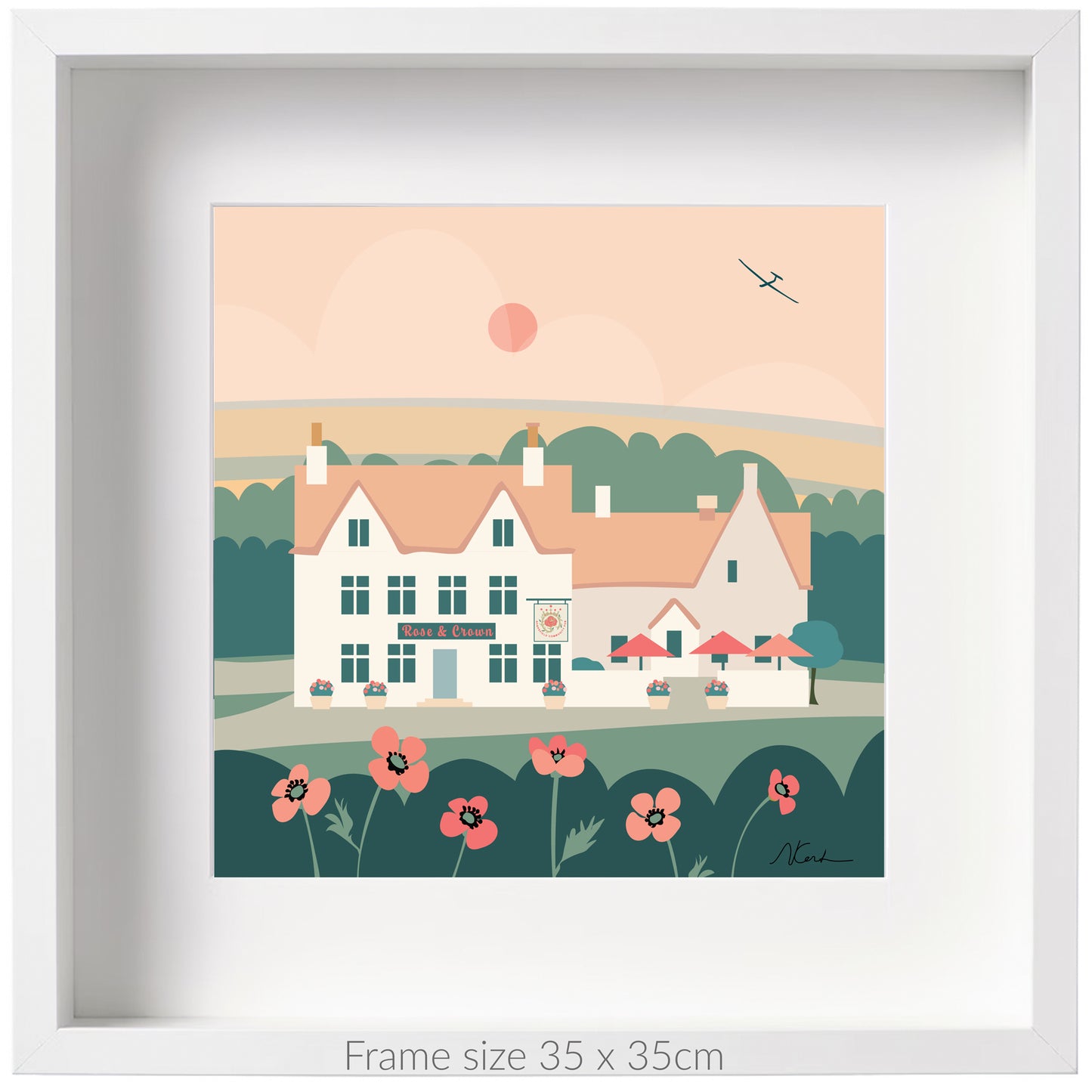 Nympsfield Community Pub - Giclée Art Print by Nichola Kent